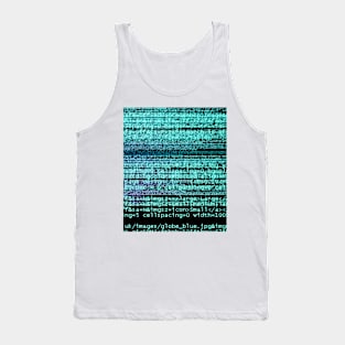 Internet computer code (T465/0299) Tank Top